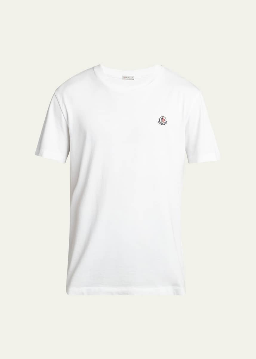 Moncler Men's 3-Pack Logo Patch Cotton T-Shirts