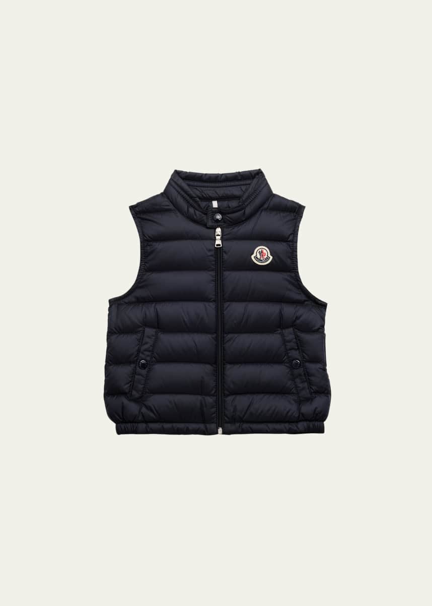 Moncler Boy's Amaury Puffer Vest, Size 6M-3
