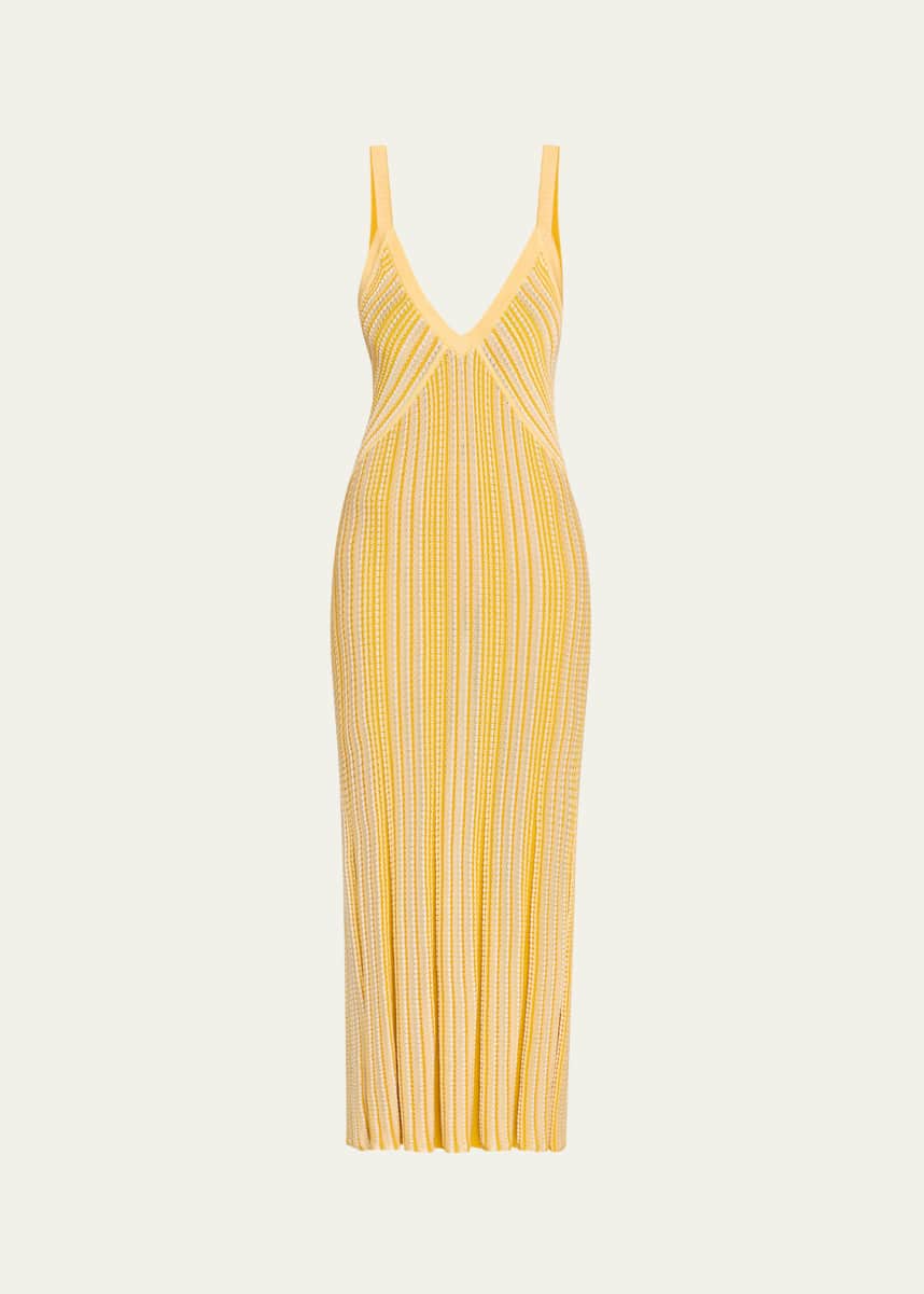 Ramy Brook Paetyn Striped Midi Dress
