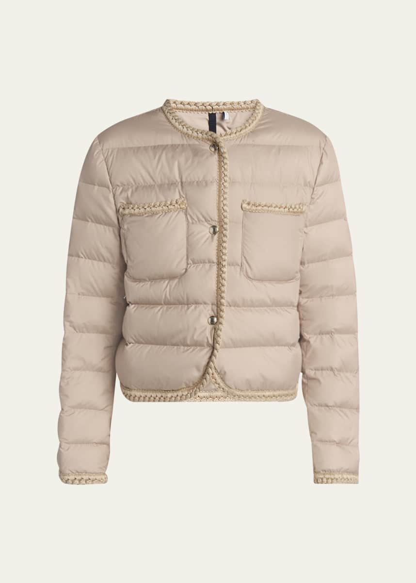 Moncler Gencay Braided Down Jacket