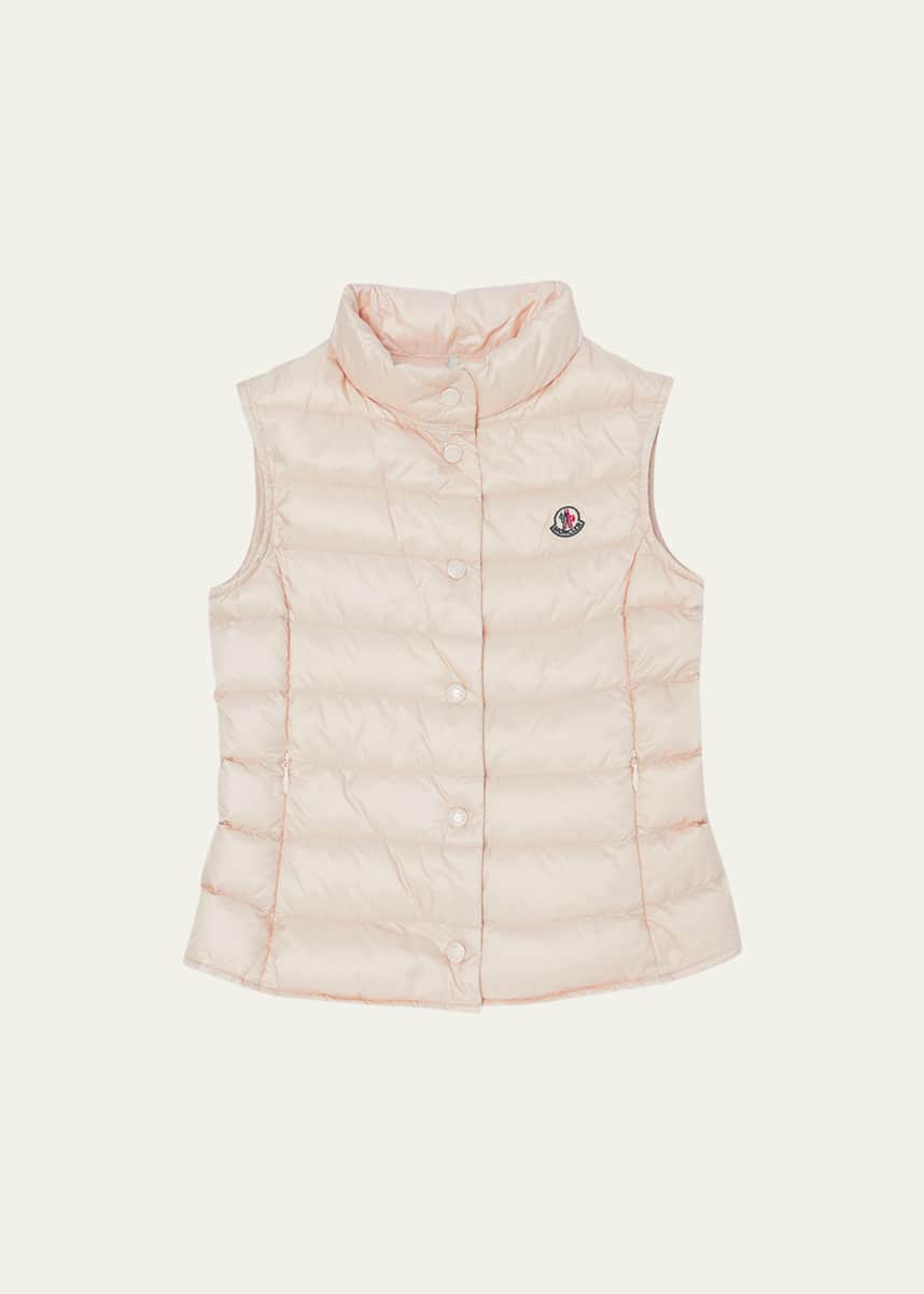 Moncler Girl's Liane Quilted Down Vest, Size 4-10