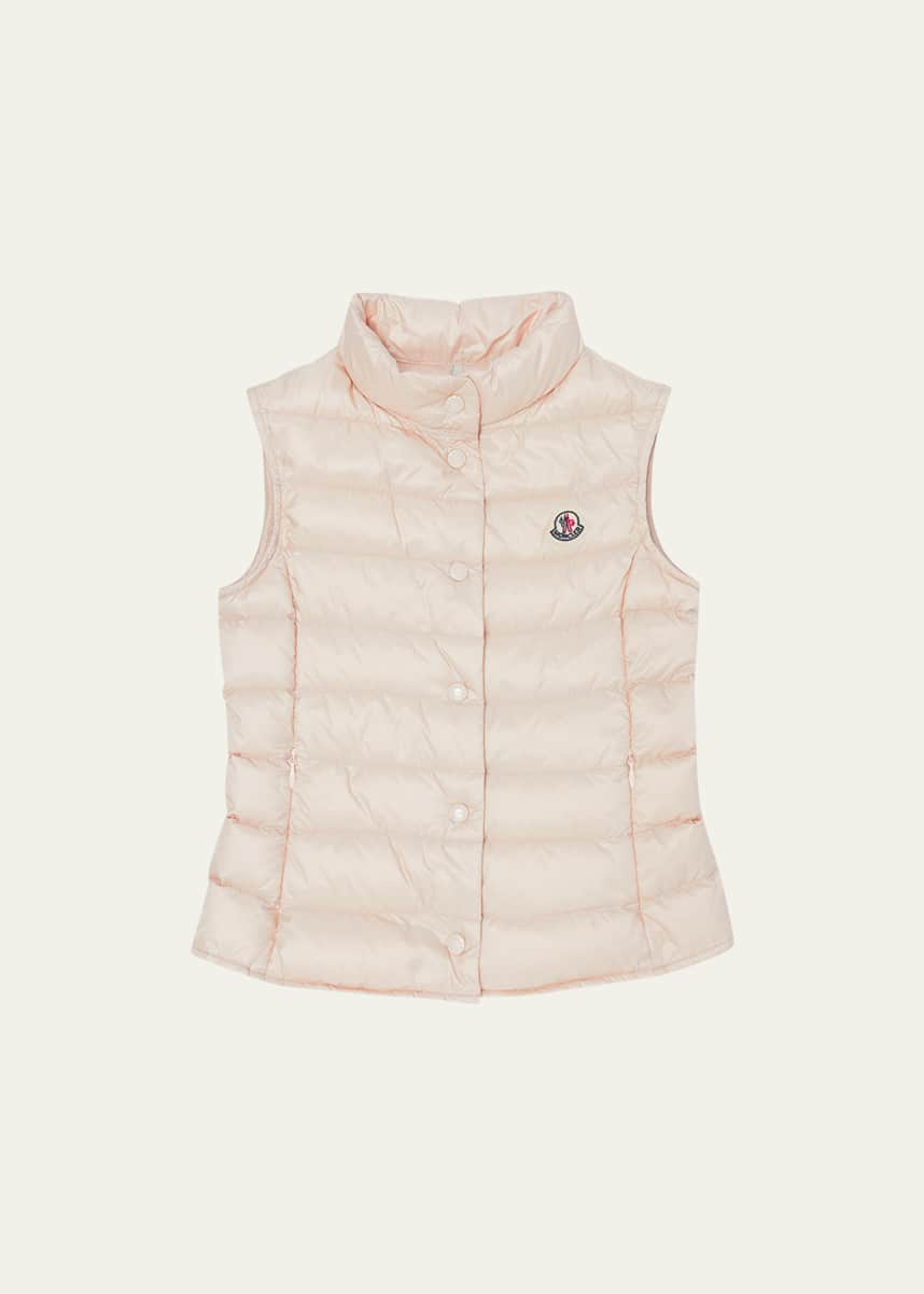 Moncler Girl's Liane Quilted Down Vest, Size 4-10
