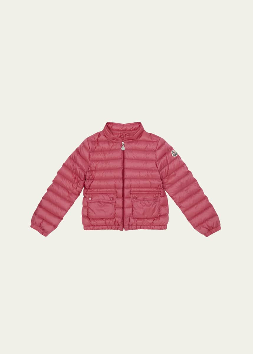 Moncler Girl's Lans Quilted Down Jacket, Size 4-10