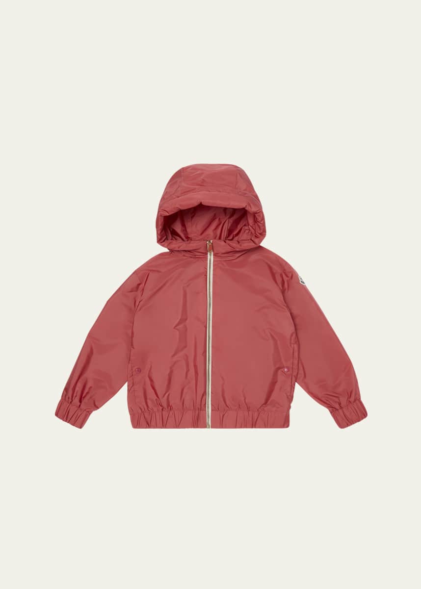 Moncler Girl's Lilianna Jacket W/ Logo Bell, Size 4-6