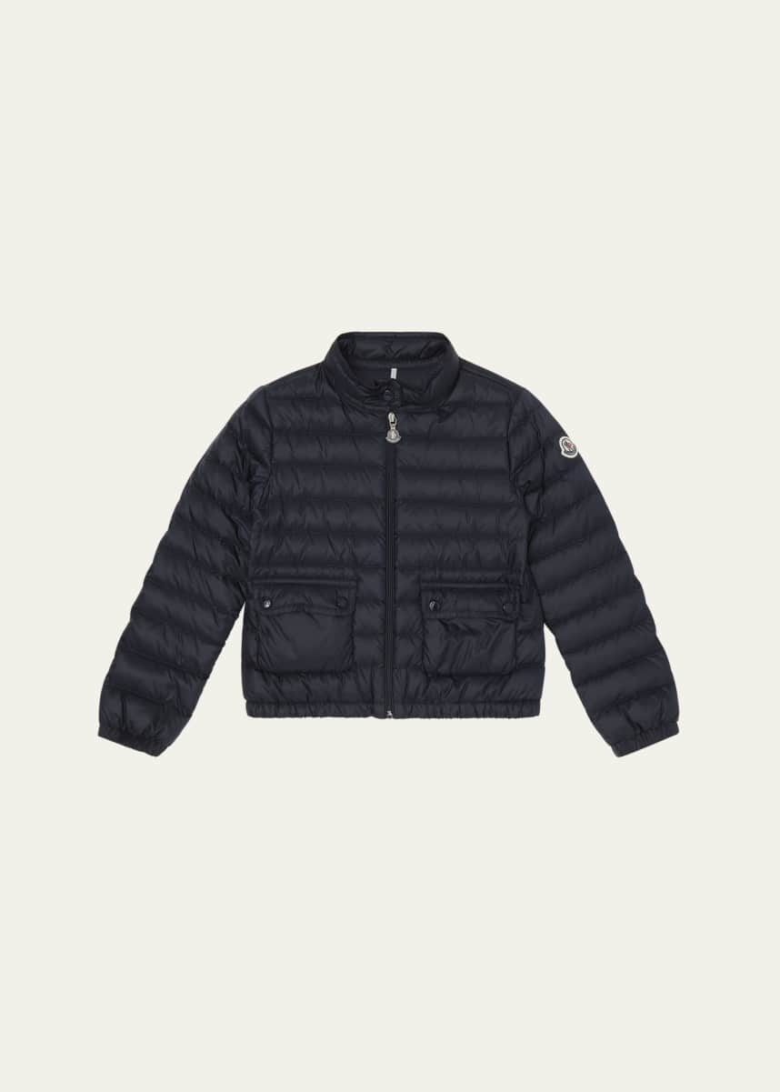 Moncler Girl's Lans Quilted Down Jacket, Size 12-14