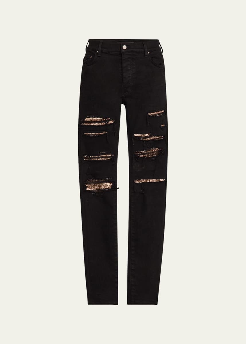 Amiri Men's Boucle Thrasher Skinny Jeans