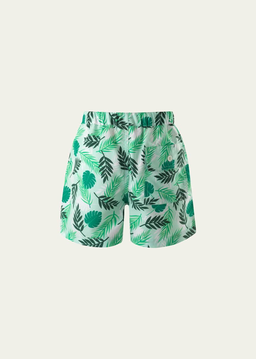 Rachel Riley Boy's Palm Tree Swim Trunks, Size 2-10