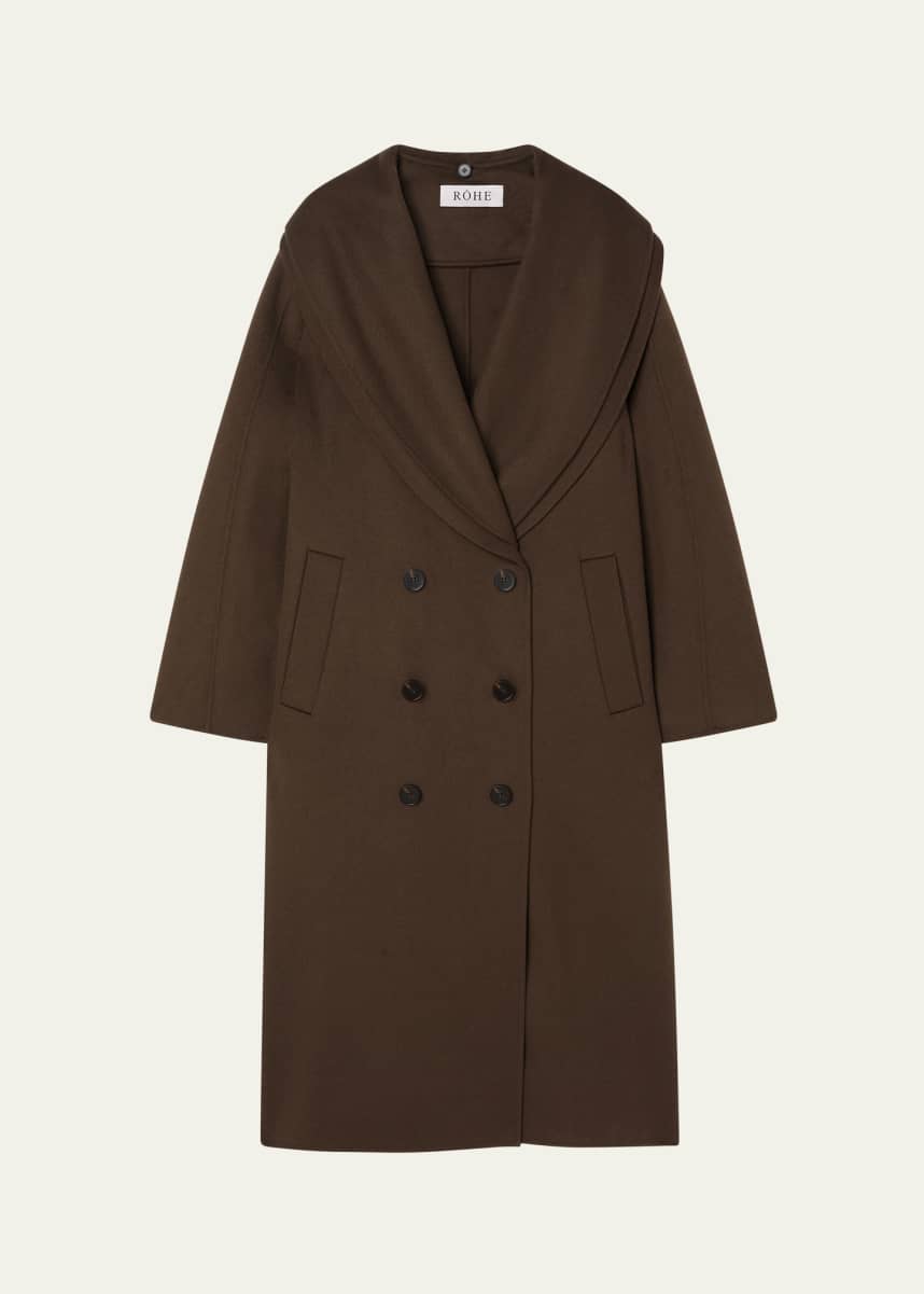 Rohe Double-Face Wool Scarf Coat