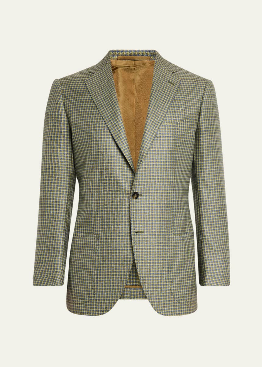 Cesare Attolini Men's Mini-Check Sport Coat