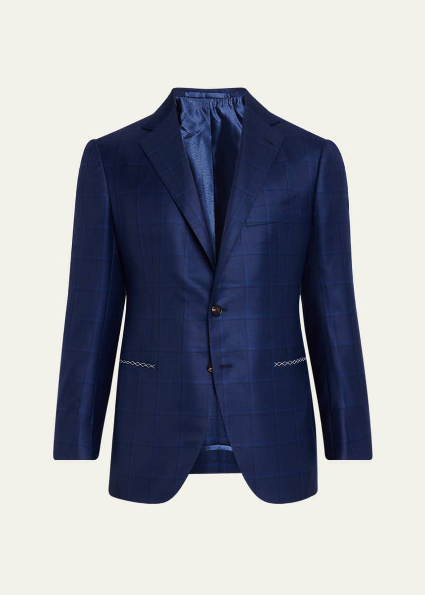 Cesare Attolini Men's Windowpane Sport Coat