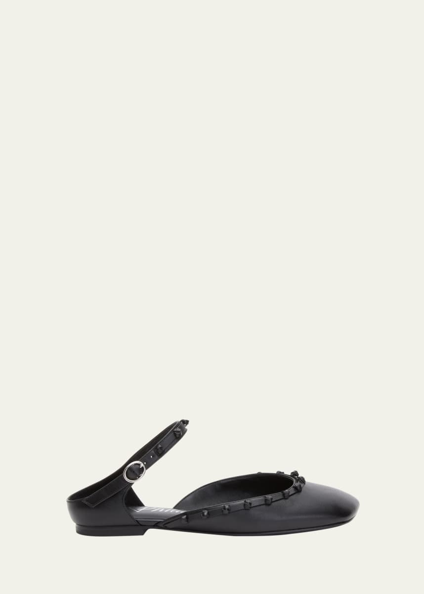 3.1 Phillip Lim ID Knotted Leather Mary Jane Ballerina Flats