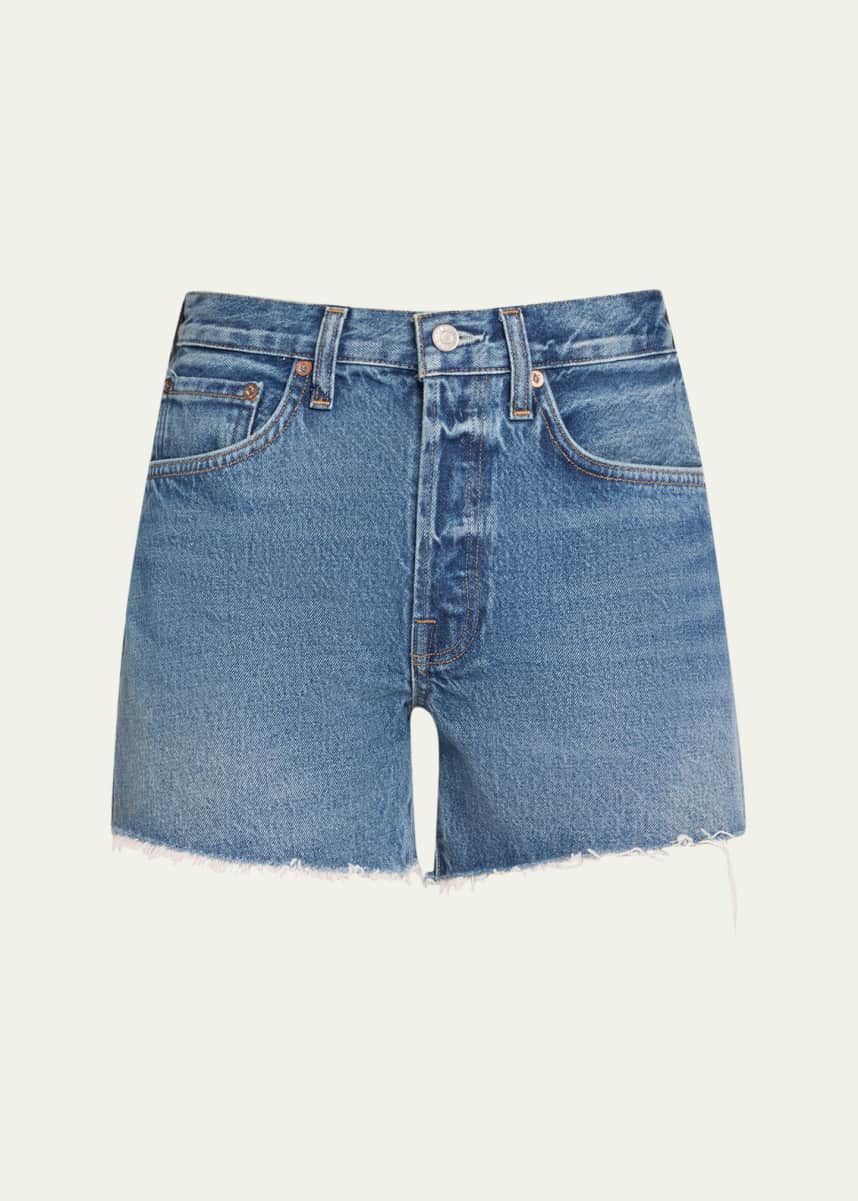 AGOLDE Parker Loose-Fit Vintage Denim Shorts