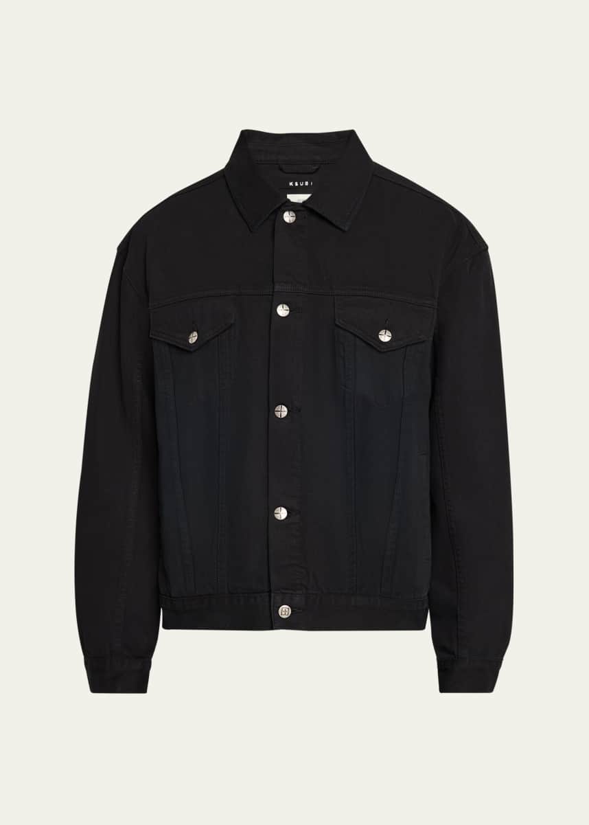 Ksubi Men's Oh G Studded Eagle Denim Jacket
