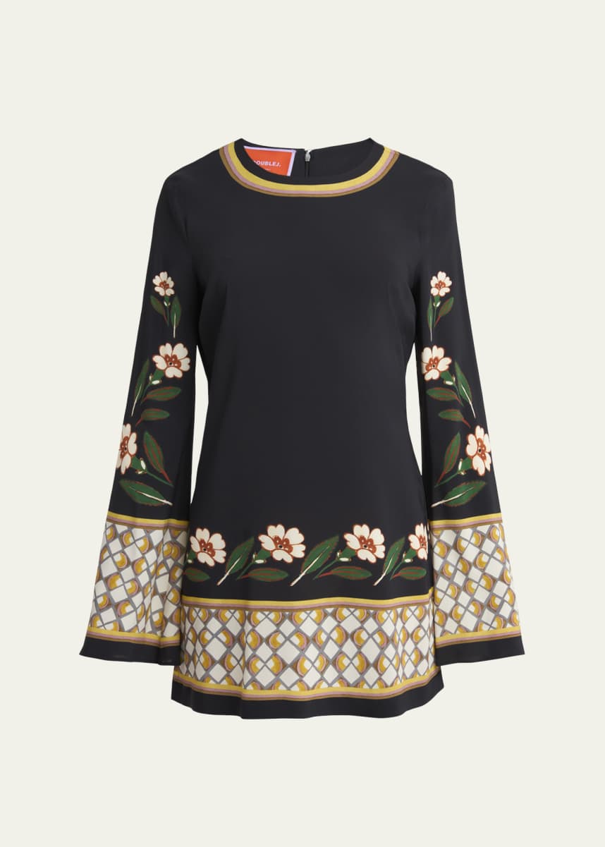 La DoubleJ Supremes-Print Mini Swing Dress