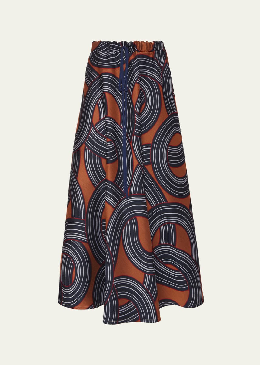 La DoubleJ Abstract Drawstring Skirt