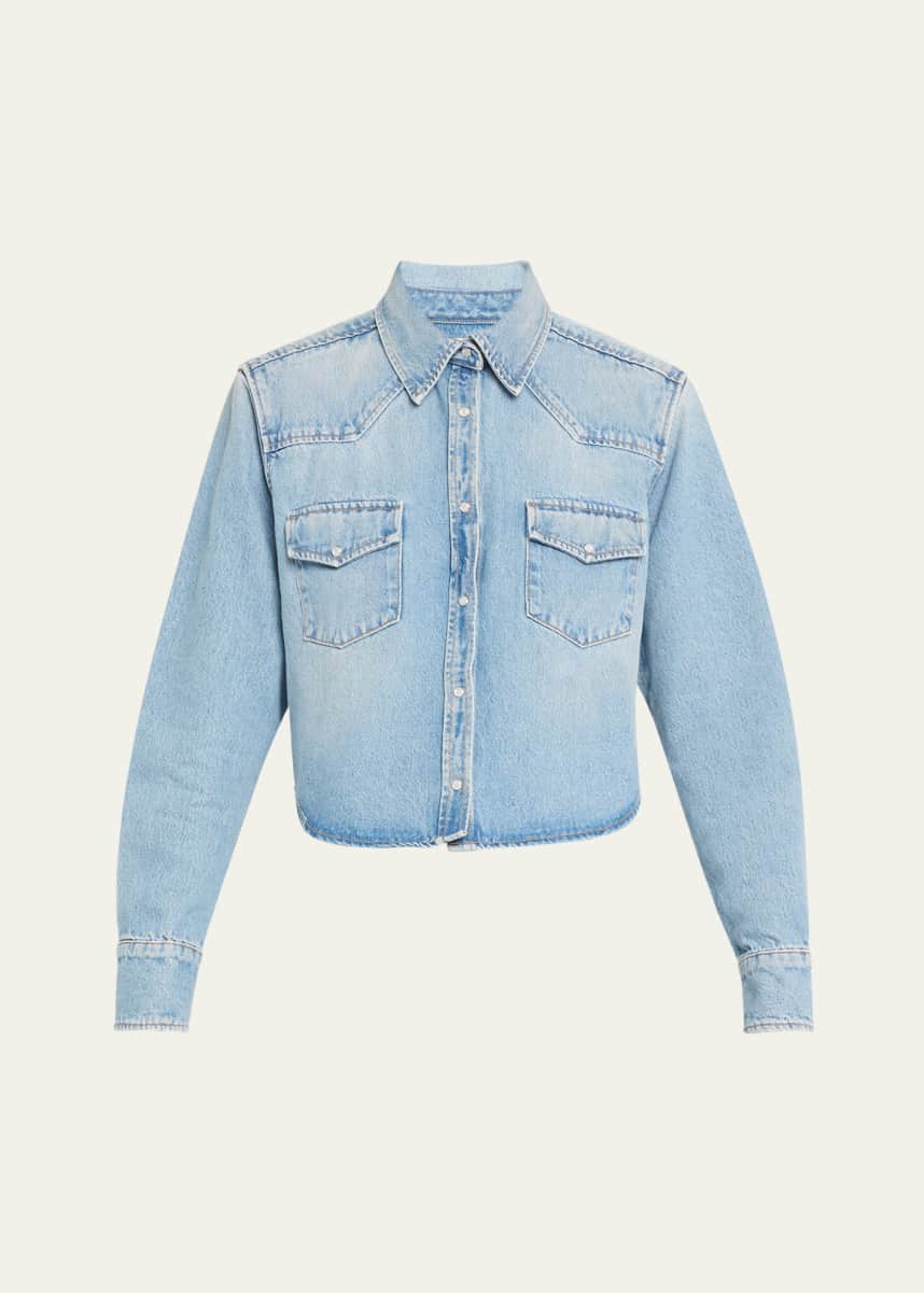 SPRWMN Cropped Western Shirt