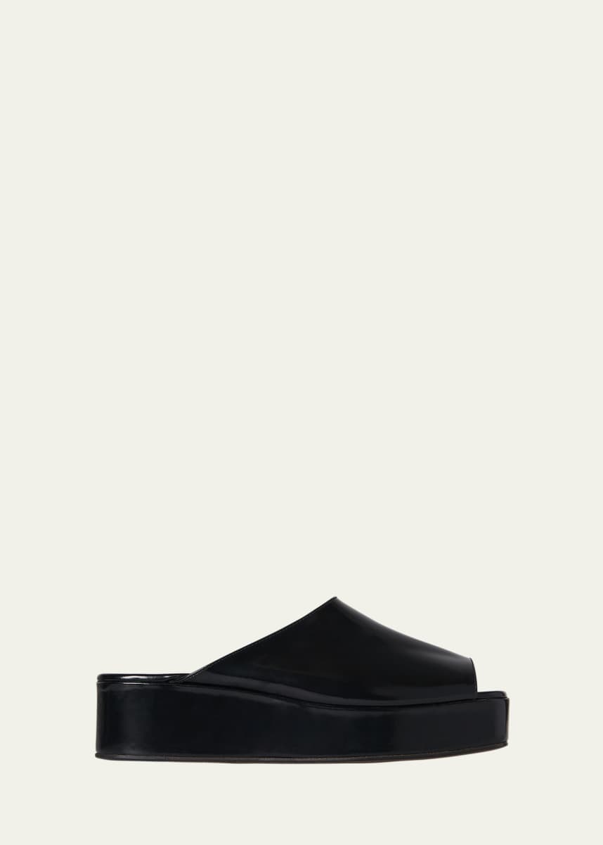 THE ROW Emi Flatform Leather Sandals