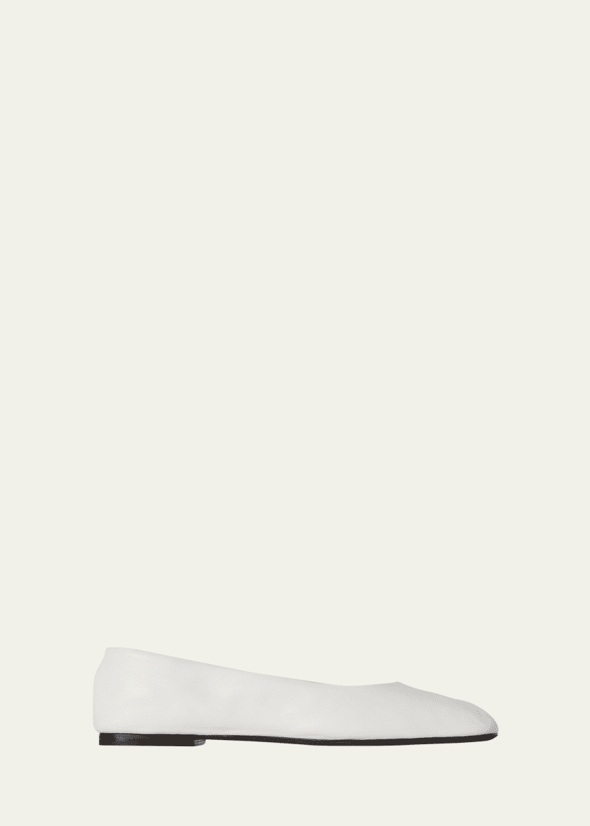 THE ROW Lambskin Leather Ballerina Flats