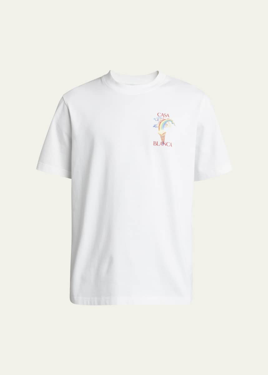 CASABLANCA Men's Nature's Teacher Mushroom Jersey T-Shirt