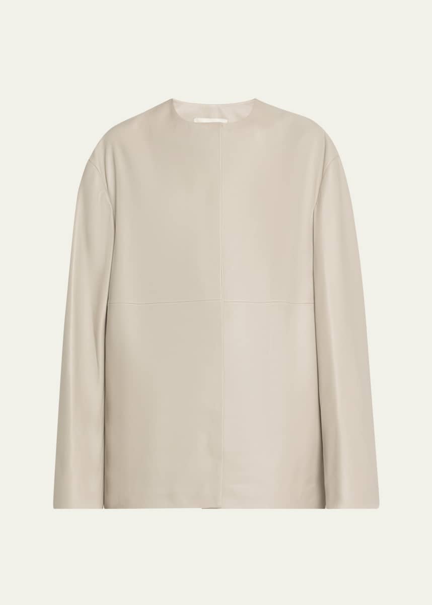 Loulou Studio Atalia Paneled Leather Coat