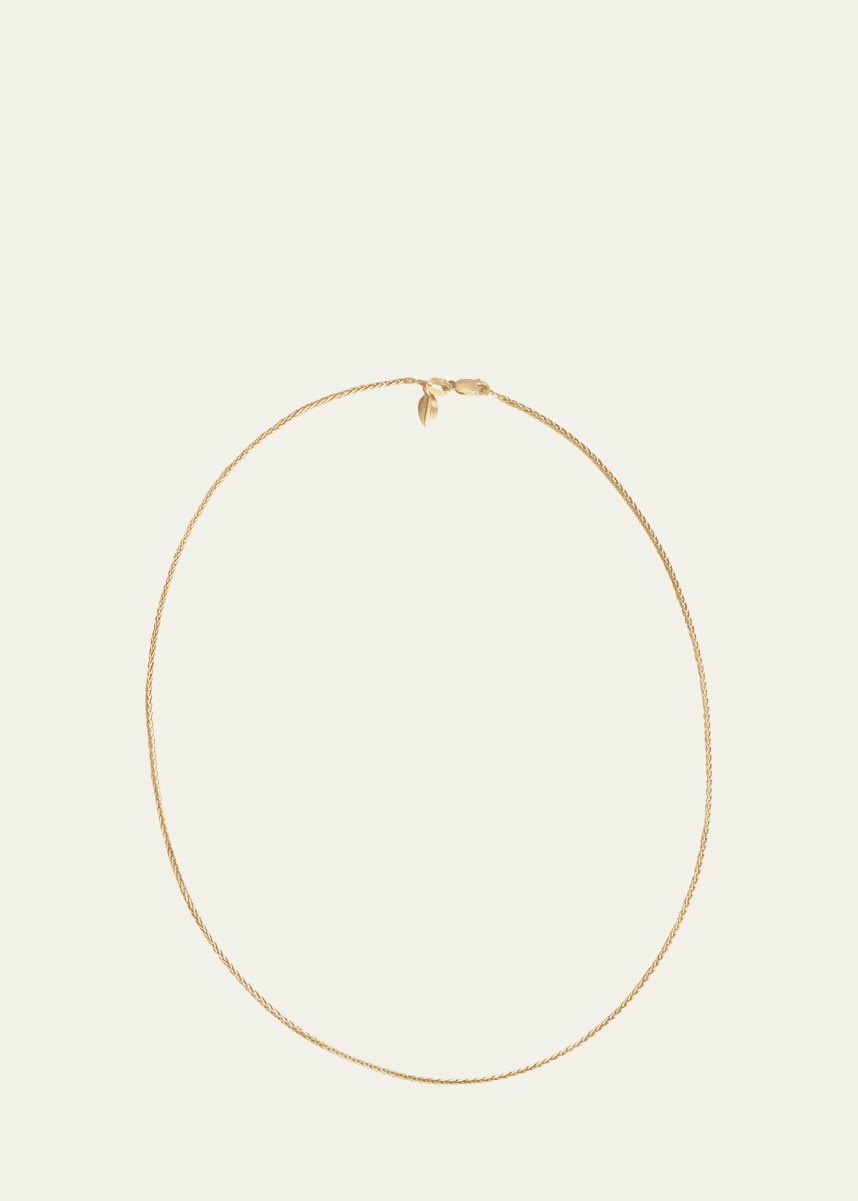 Gwen Barba Wheat Chain in 14K Yellow Gold, 18"L