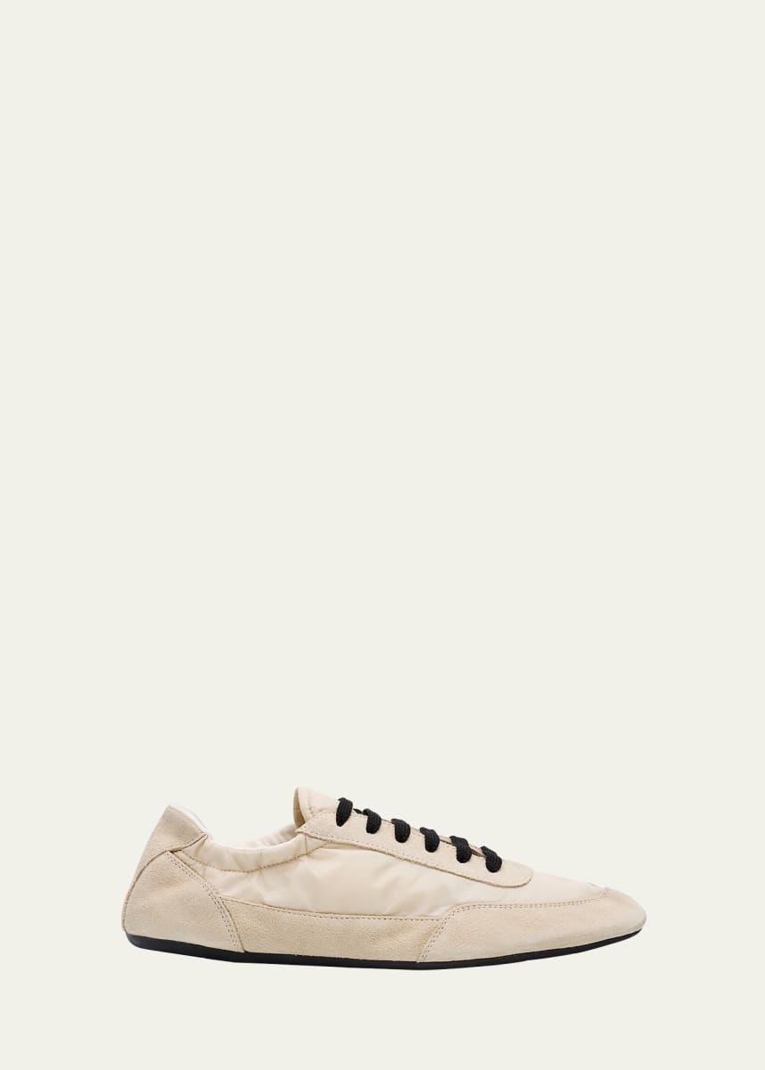 Prada Low-Top Suede Sneakers