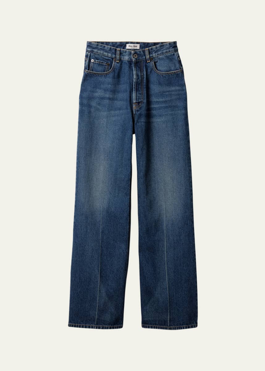 Miu Miu High-Rise Oversized Jeans