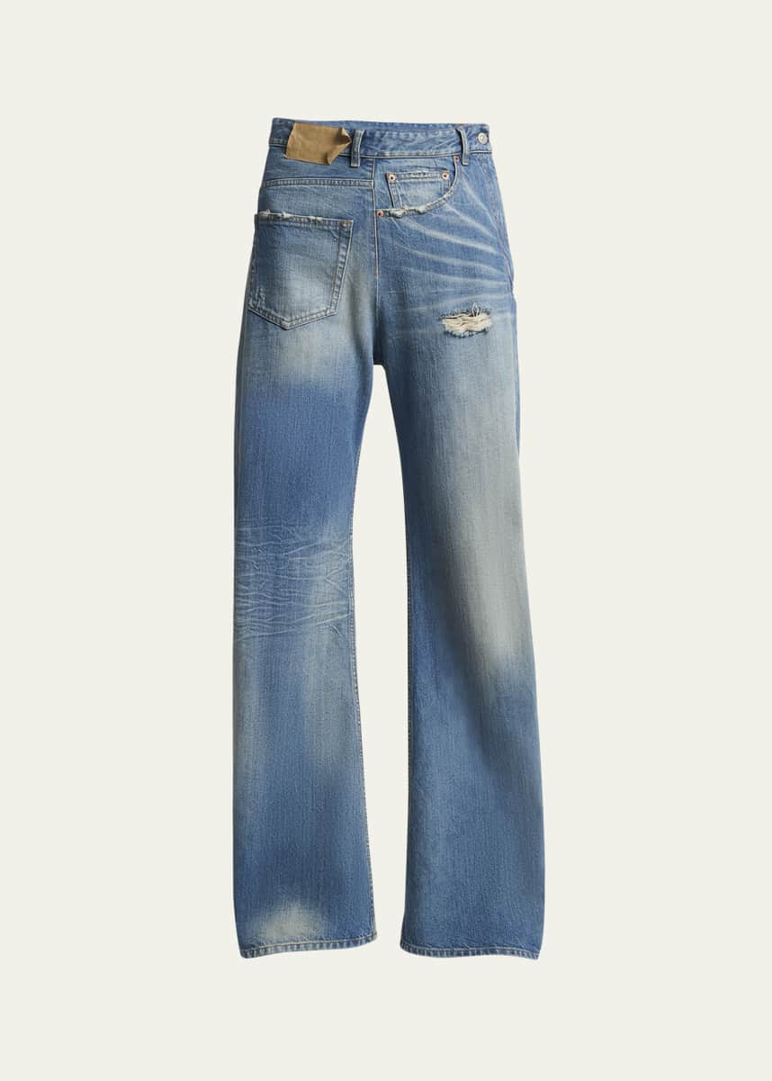 MM6 Maison Margiela Deconstructed 5-Pocket Jeans