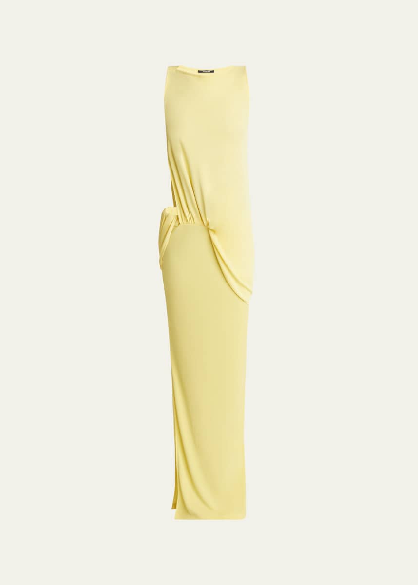 Jacquemus Peplo Longue Cutout Long Dress
