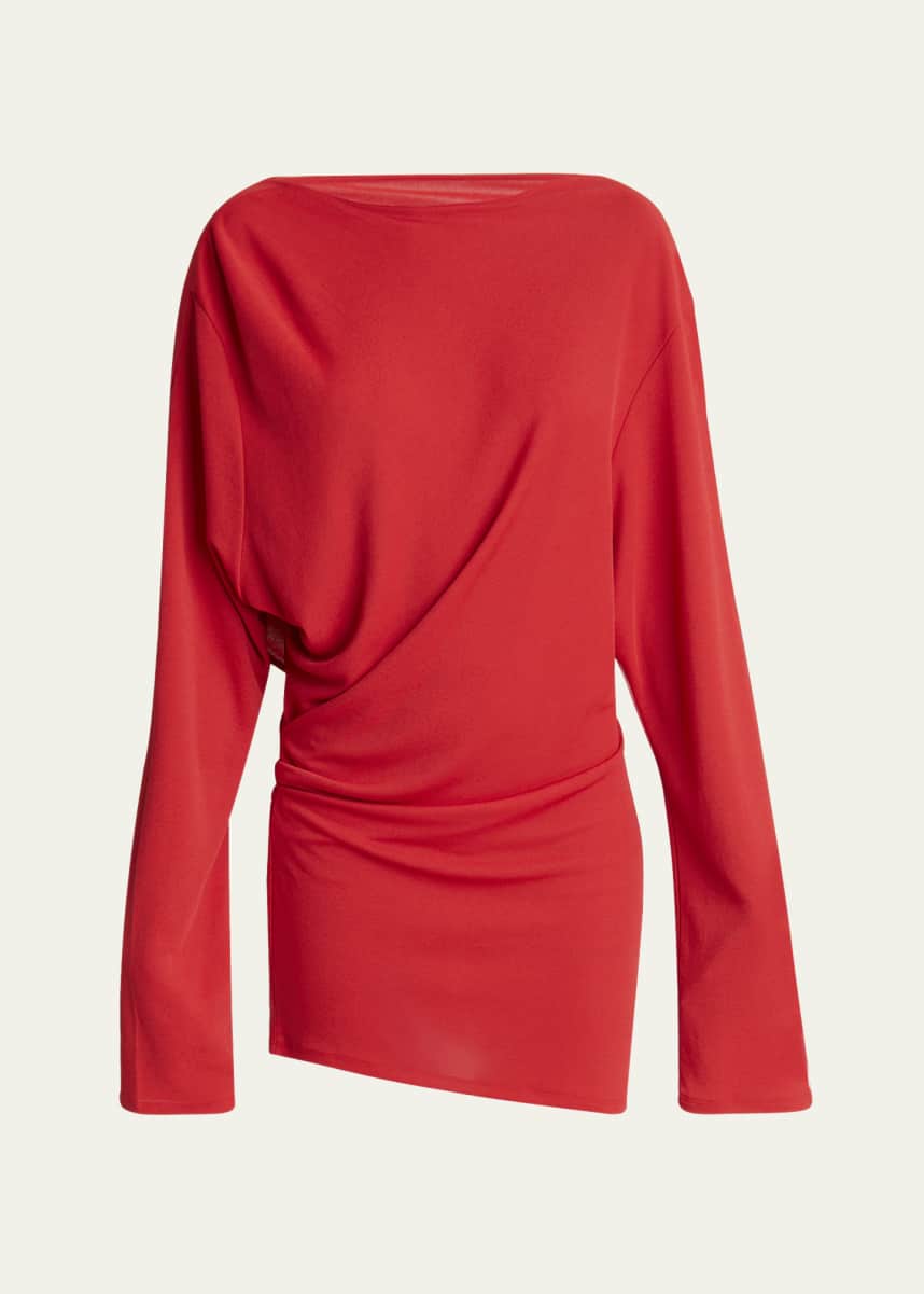 Jacquemus Croisiere Draped Backless Mini Dress
