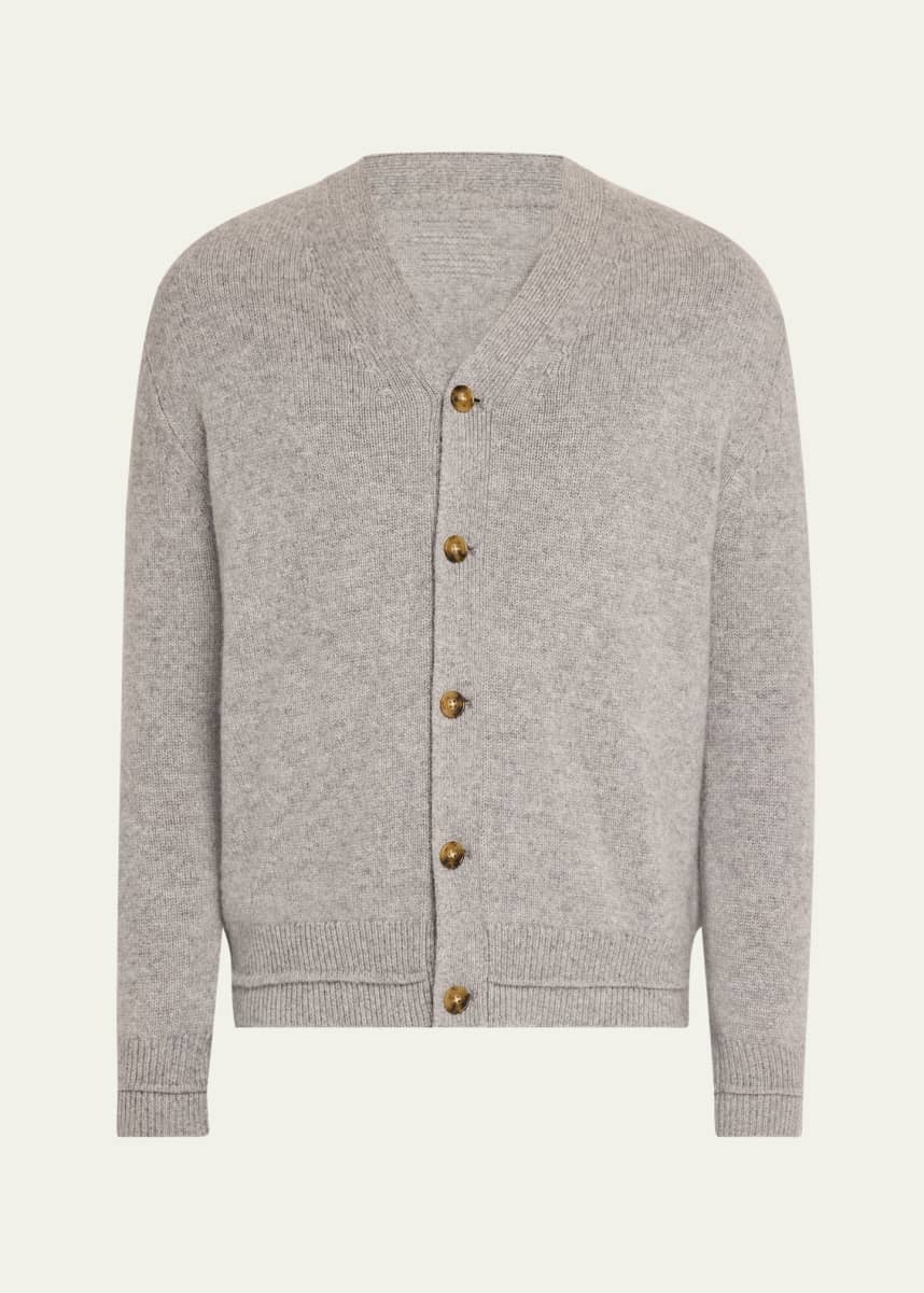 Guest in Residence Men's Heathered Cashmere Cardigan