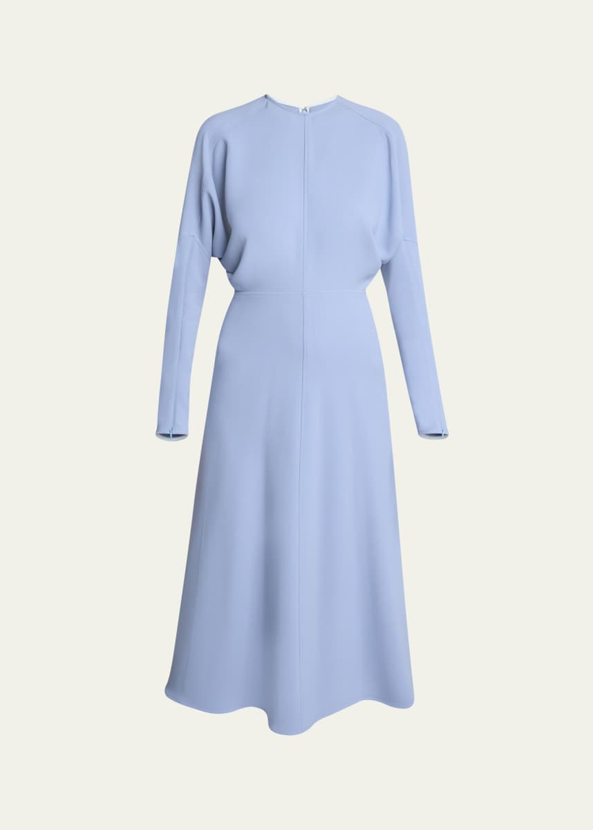 Victoria Beckham Classic Dolman Sleeve Midi Dress