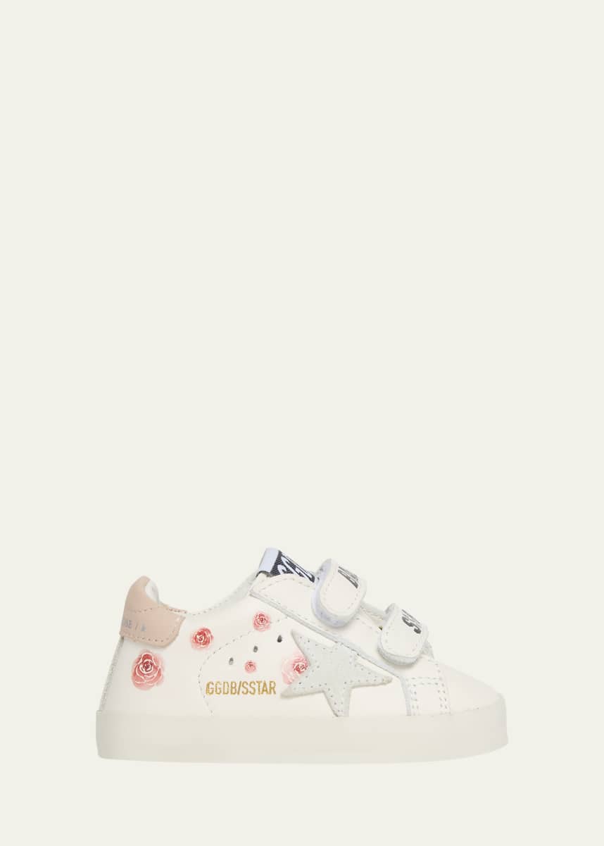Golden Goose Girl's Baby School Nappa Leather & Suede Sneakers, Baby