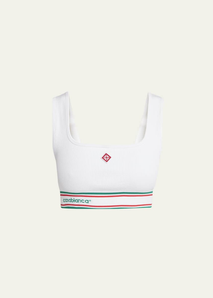 CASABLANCA Seamless Ribbed Sports Bra