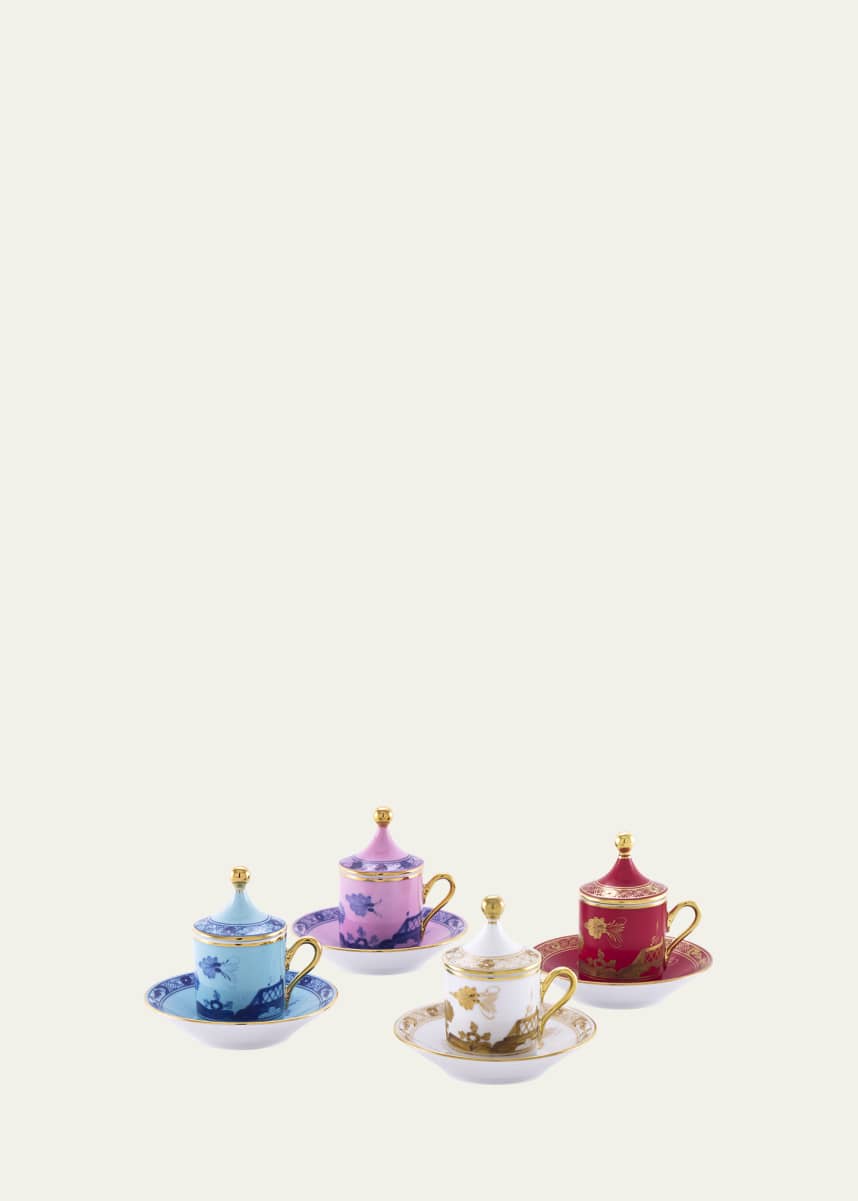 GINORI 1735 Oriente Italiano Mixed Coffee Set For 4