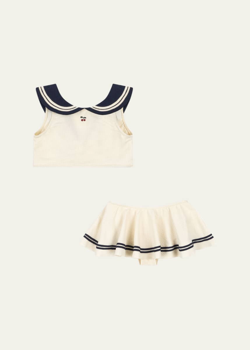 Konges Slojd Girl's Sailor Ribbed Bikini, Size 12M-10