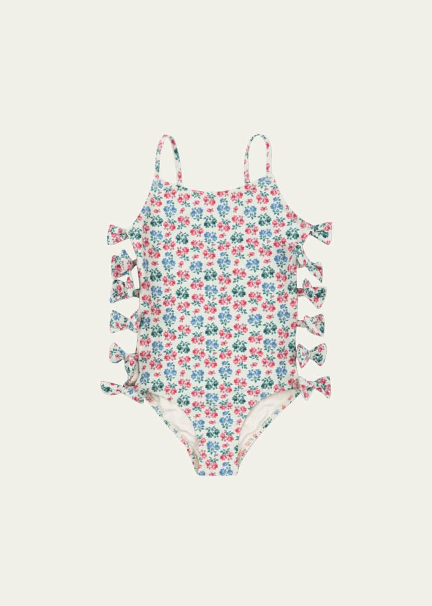Konges Slojd Girl's Edith Floral-Print Swimsuit, Size 2-10