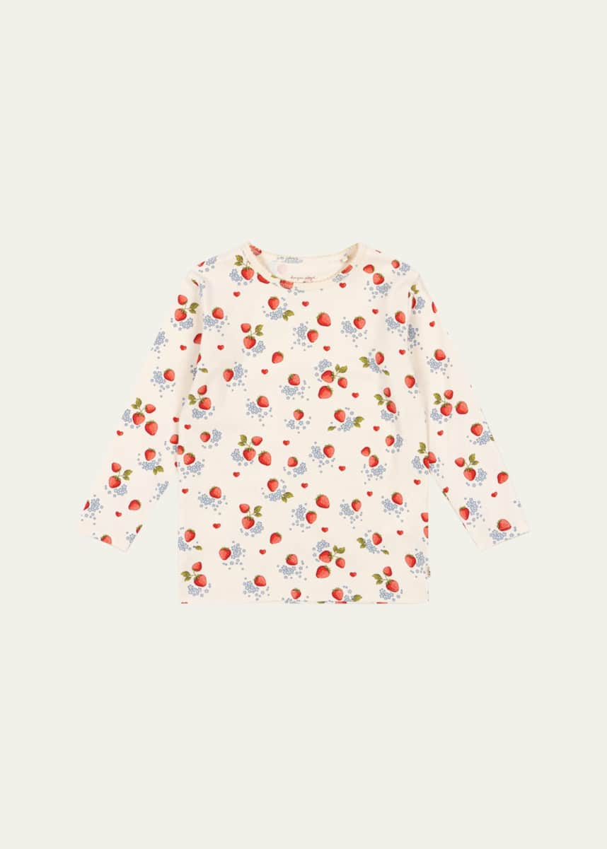 Konges Slojd Girl's Strawberry-Print T-Shirt, Size 9M-3