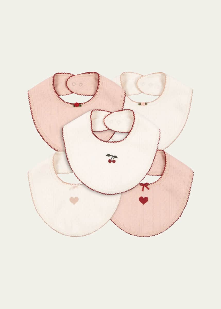 Konges Slojd Girl's Minna 5-Pack Bib Set