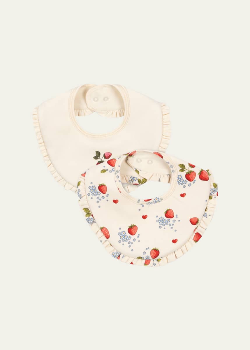 Konges Slojd Girl's 2-Pack Frill Bib Set
