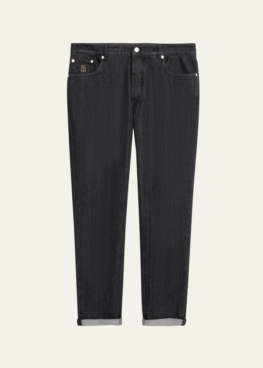 Brunello Cucinelli Men's Traditional Fit Five-Pocket Jeans