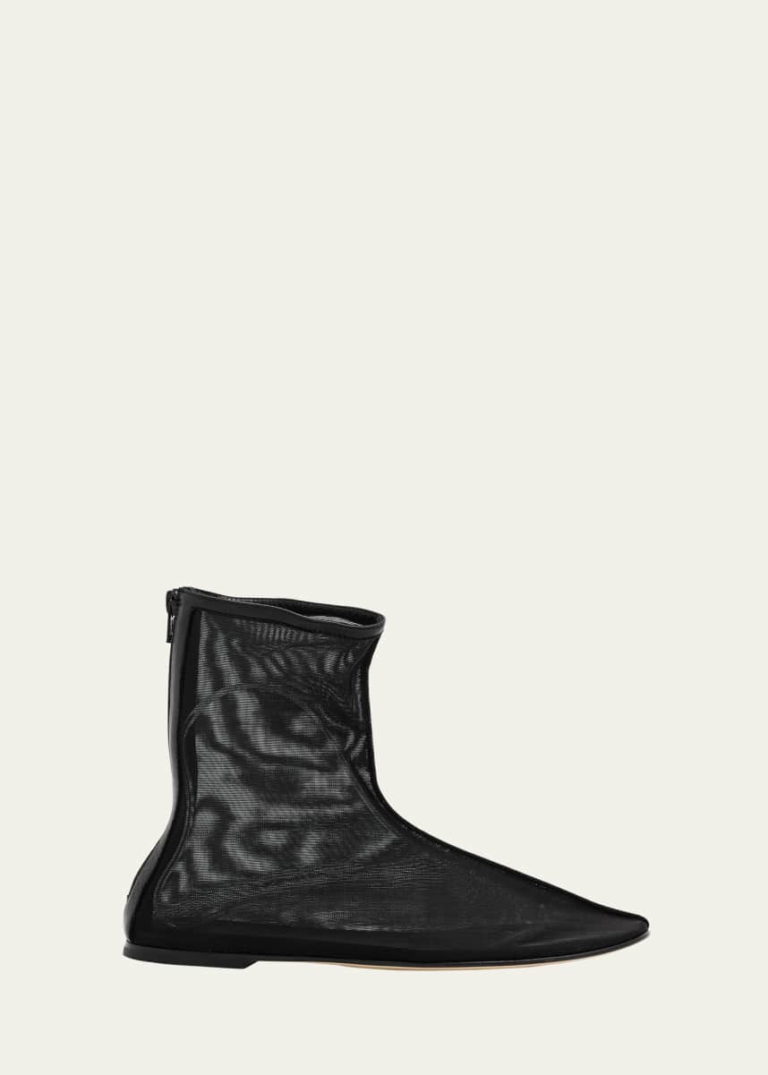 Dear Frances Balla Sheer Mesh Booties