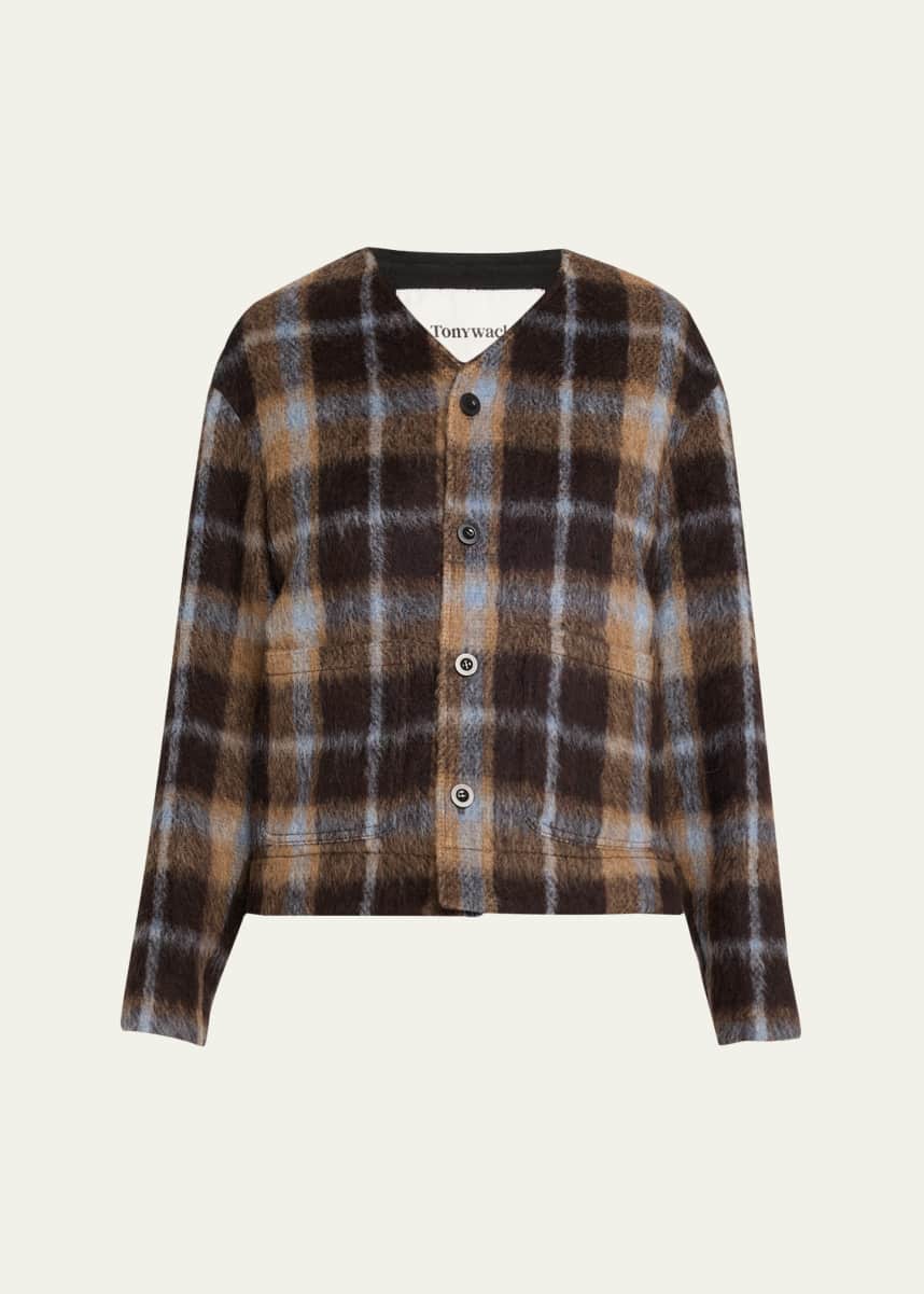 TONYWACK Blouson Check Wool Jacket