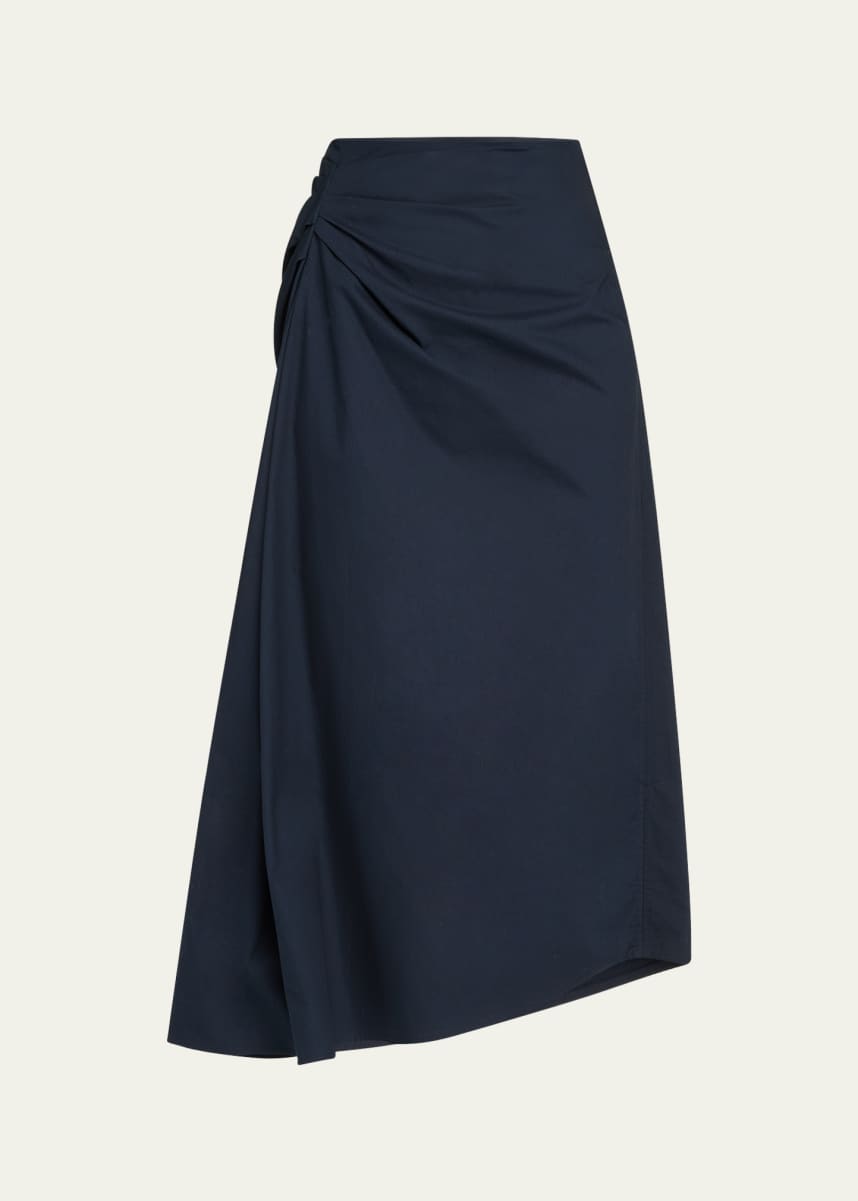 A.L.C. Tessa Ruched Midi Skirt