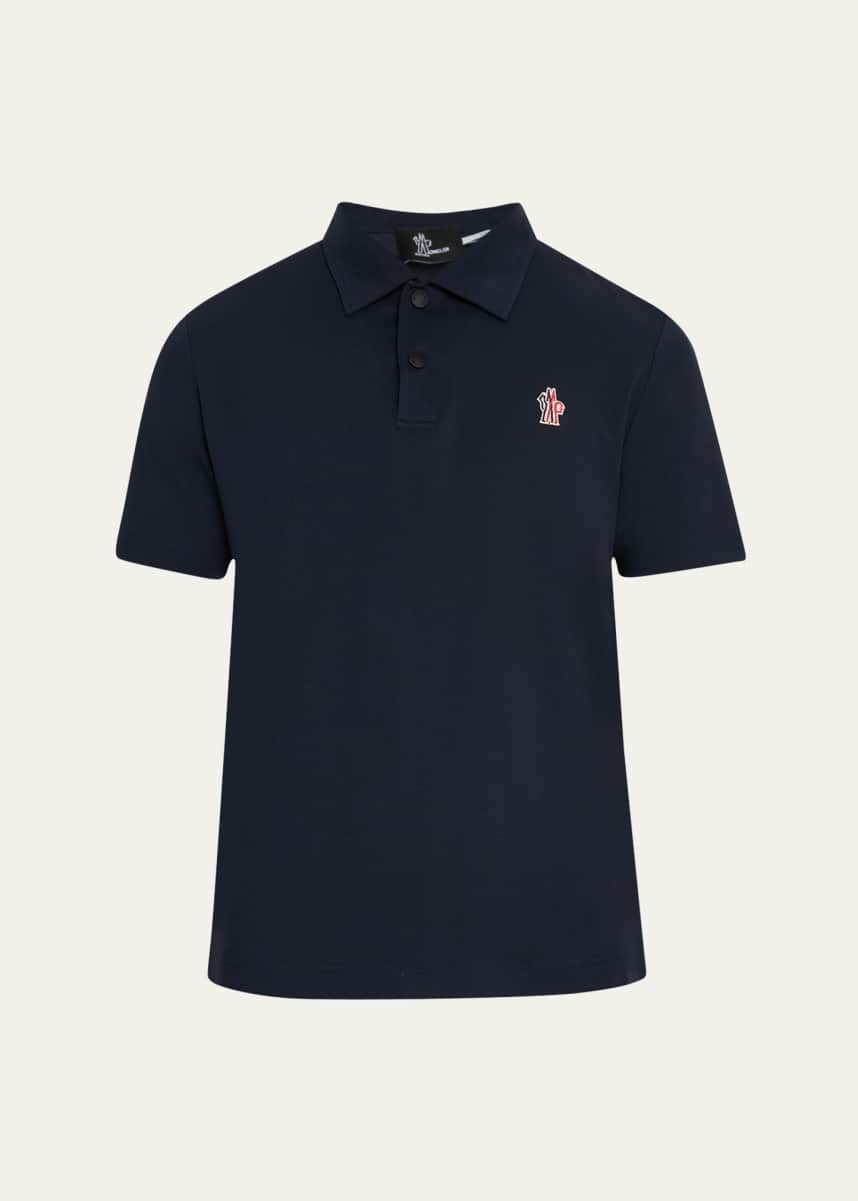 Moncler Grenoble Men's Logo Patch Polo Shirt