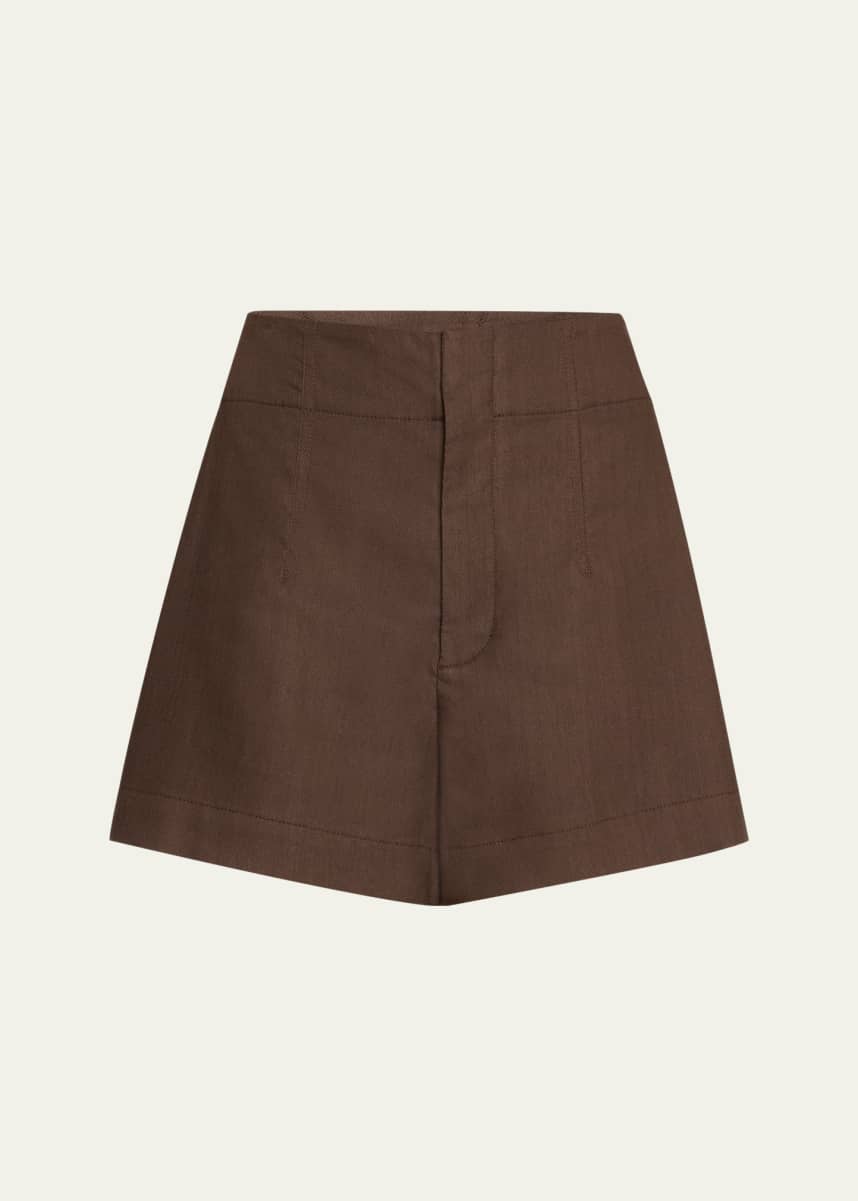 A.L.C. Charles Wide-Leg Twill Shorts