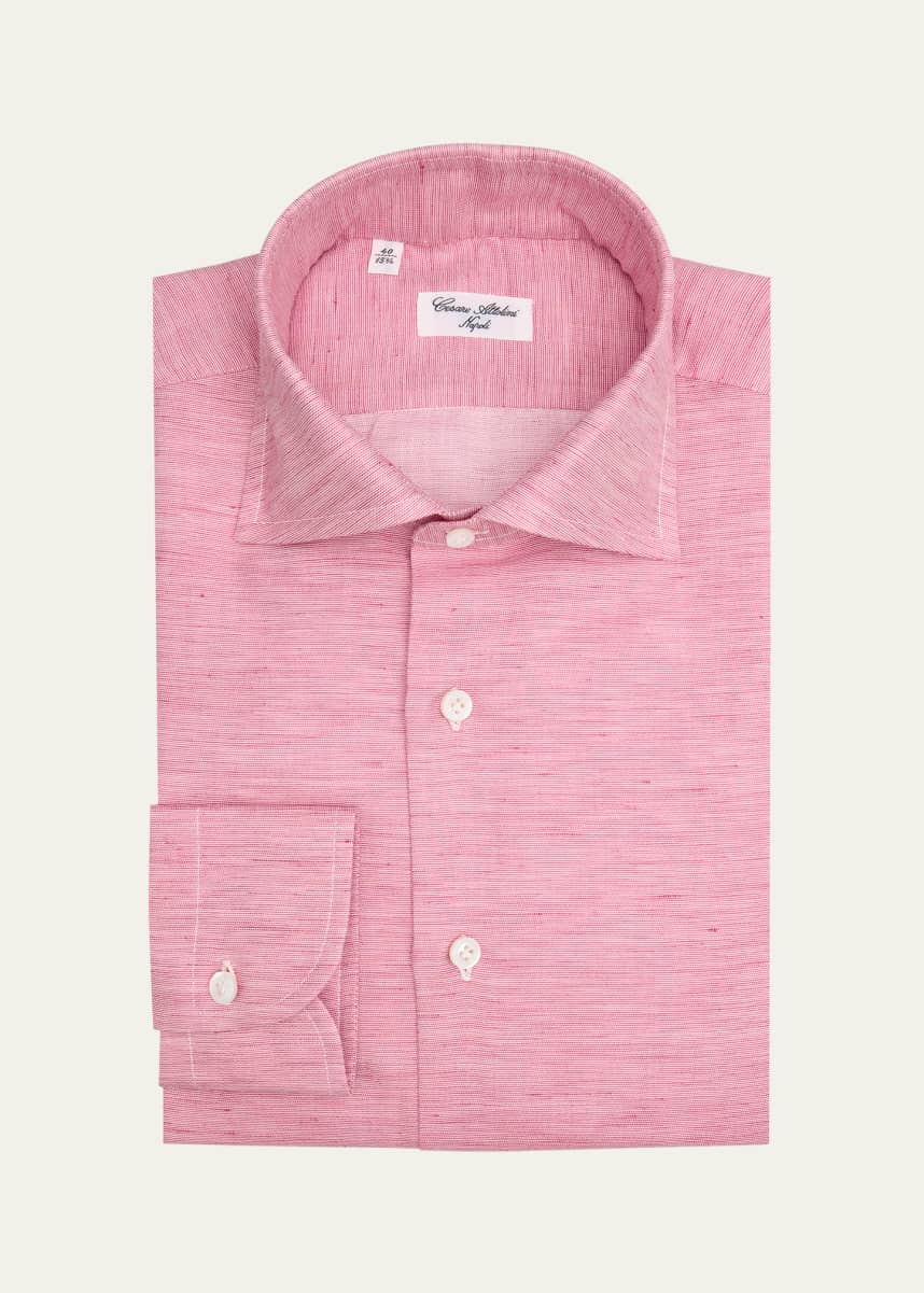 Cesare Attolini Men's Cotton, Linen and Silk Sport Shirt