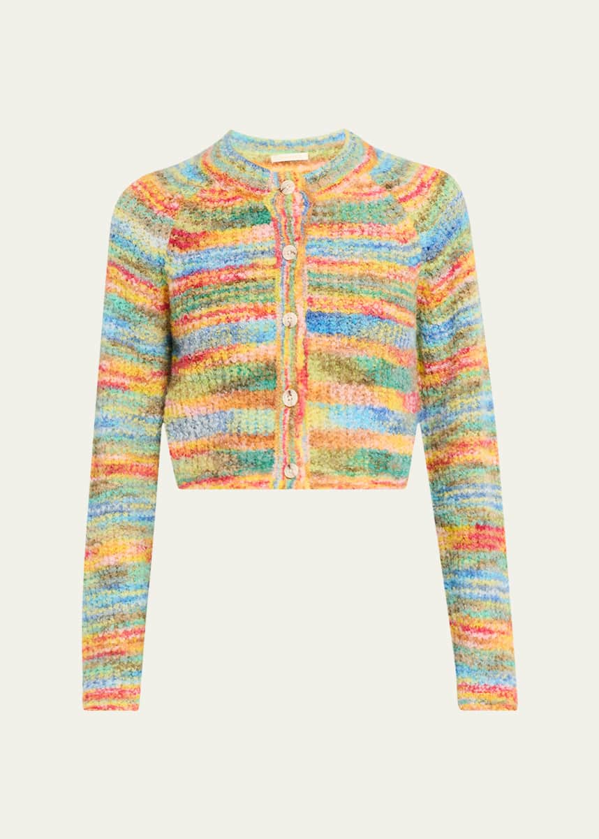 MOTHER The Raglan Crop Alpaca Cardigan