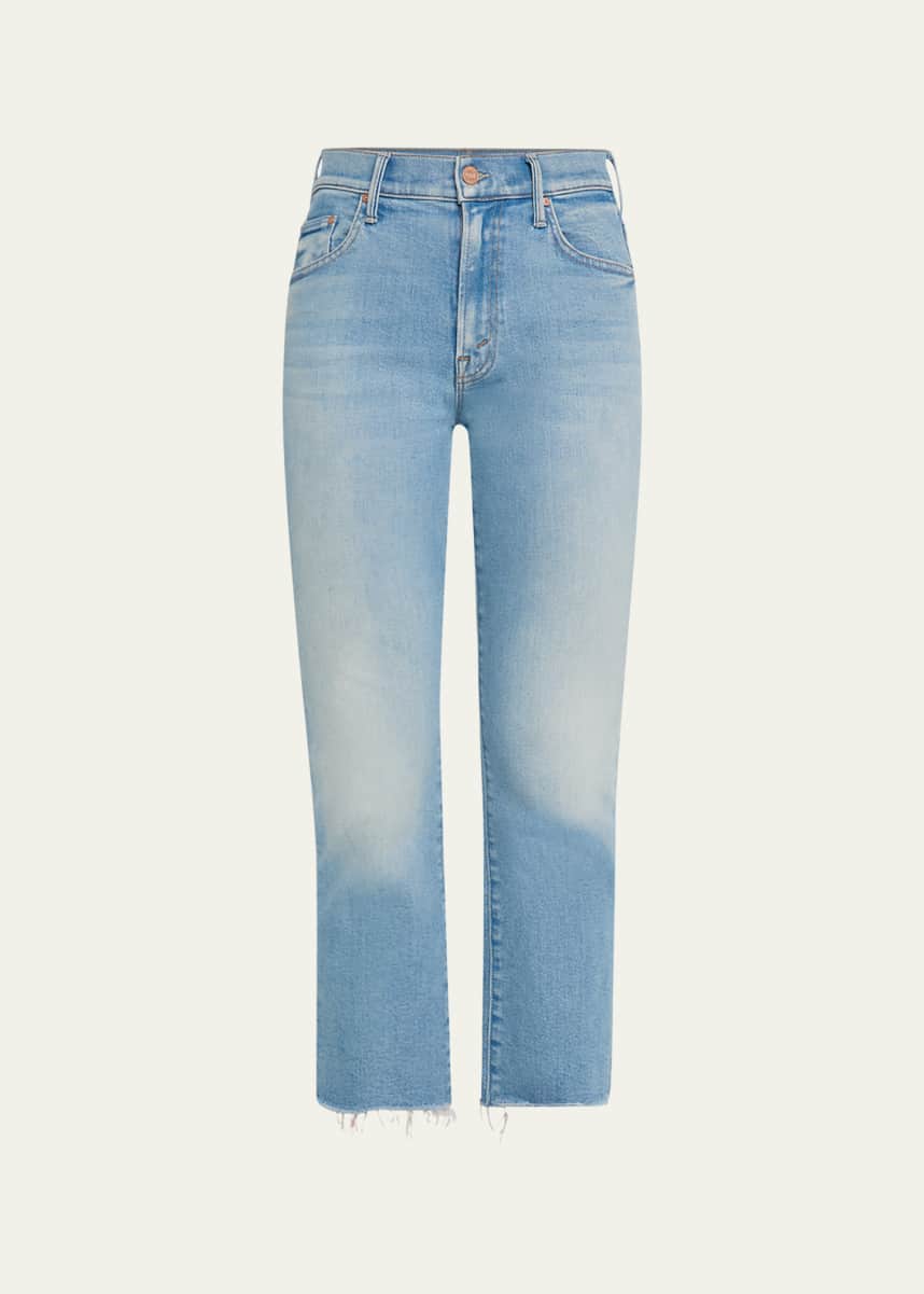 MOTHER The Insider Crop Step Fray Jeans
