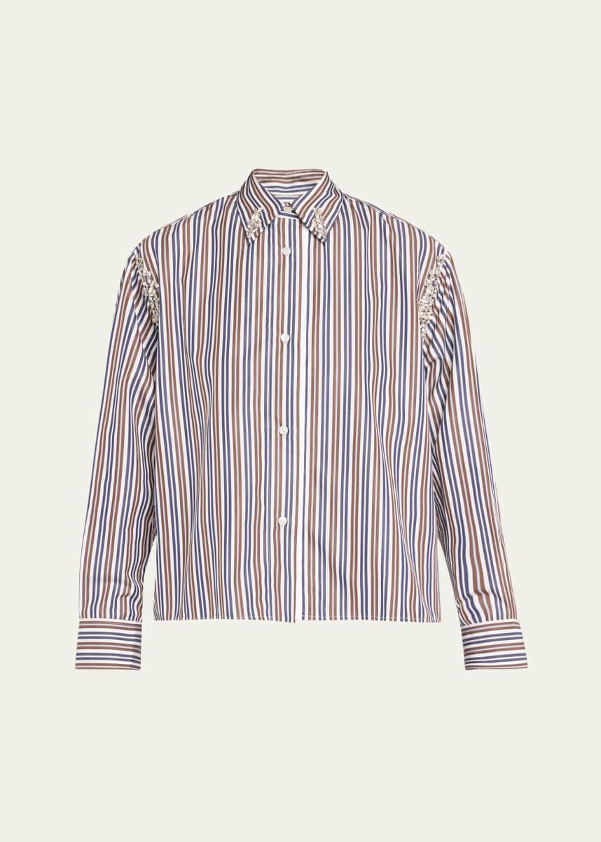 Des Phemmes Embellished Long-Sleeve Shirt